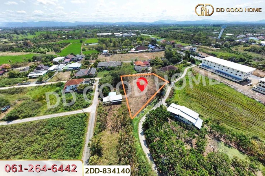 ที่ดินริมปิง 1 ไร่ 17.2 ตร.ว. ลำพูน ใกล้สำนักงานเทศบาลตำบลริมปิง-2