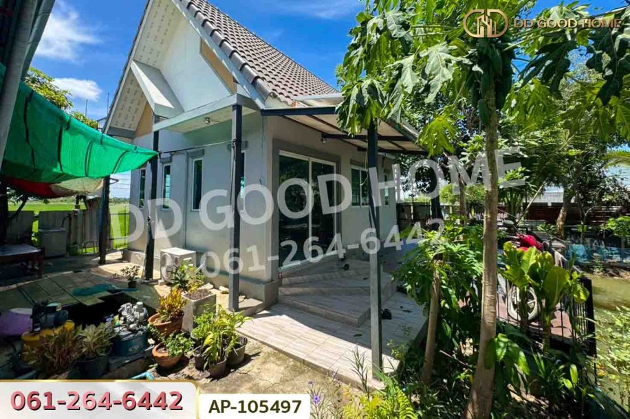 ที่ดินพร้อมสิ่งปลูกสร้าง 1 ไร่ 30 ตร.ว. ถ.เลียบคลองราษฎร์นิยม นนทบุรี ใกล้วัดคลองขวาง-8
