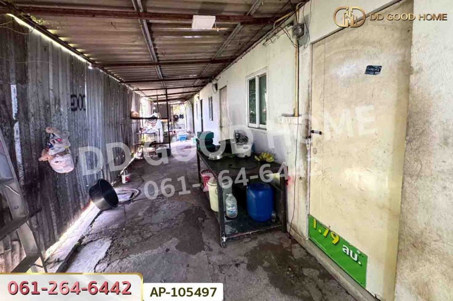 ที่ดินพร้อมสิ่งปลูกสร้าง 1 ไร่ 30 ตร.ว. ถ.เลียบคลองราษฎร์นิยม นนทบุรี ใกล้วัดคลองขวาง-7