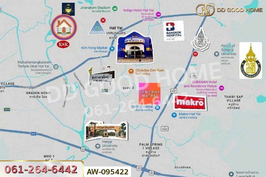 ที่ดินพร้อมสิ่งปลูกสร้าง 213.2 ตร.ว. ติด ถ.ราษฎร์อุทิศ (ย่านเขต 8 ) หาดใหญ่ ใกล้ตลาดกิมหยง-10