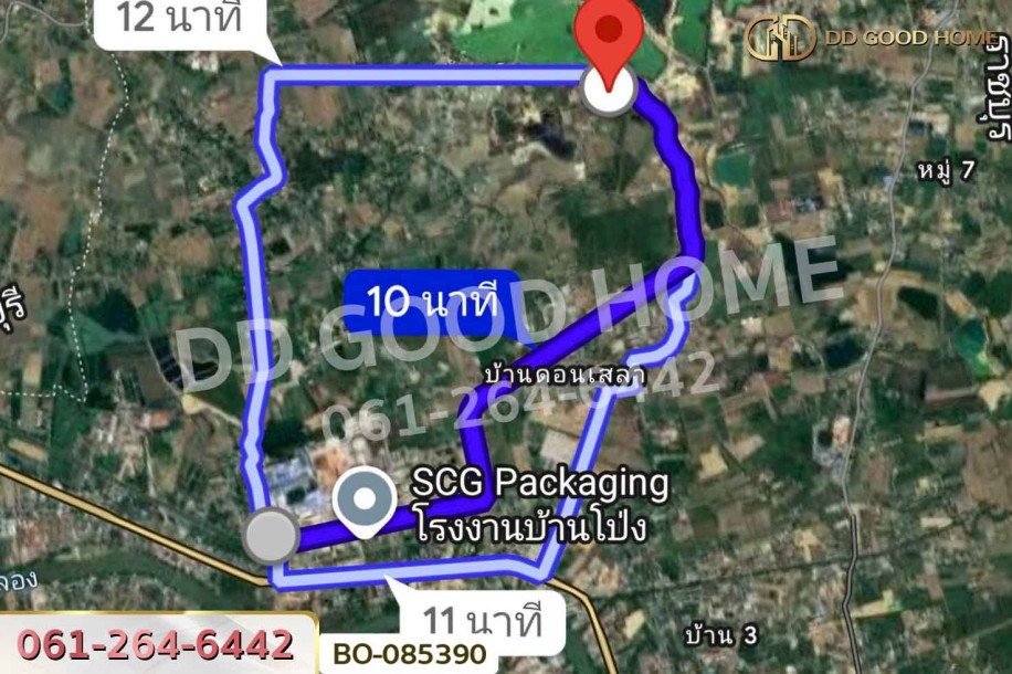 ที่ดินบ้านโป่ง 1 ไร่ 66 ตร.ว. ราชบุรี ใกล้ สยามคราฟท์ อุตสาหกรรม บจก. (โรงงานบ้านโป่ง)-9