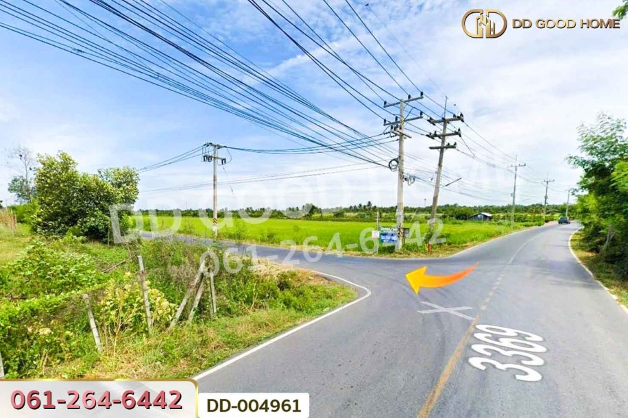 ที่ดินศีรษะกระบือ 52 ตร.ว. องครักษ์ นครนายก ใกล้มหาวิทยาลัยศรีนครินทรวิโรฒ องครักษ์.-7