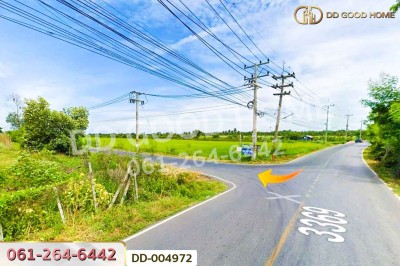 ที่ดินศีรษะกระบือ 103 ตร.ว. องครักษ์ นครนายก ใกล้มหาวิทยาลัยศรีนครินทรวิโรฒ องครักษ์.