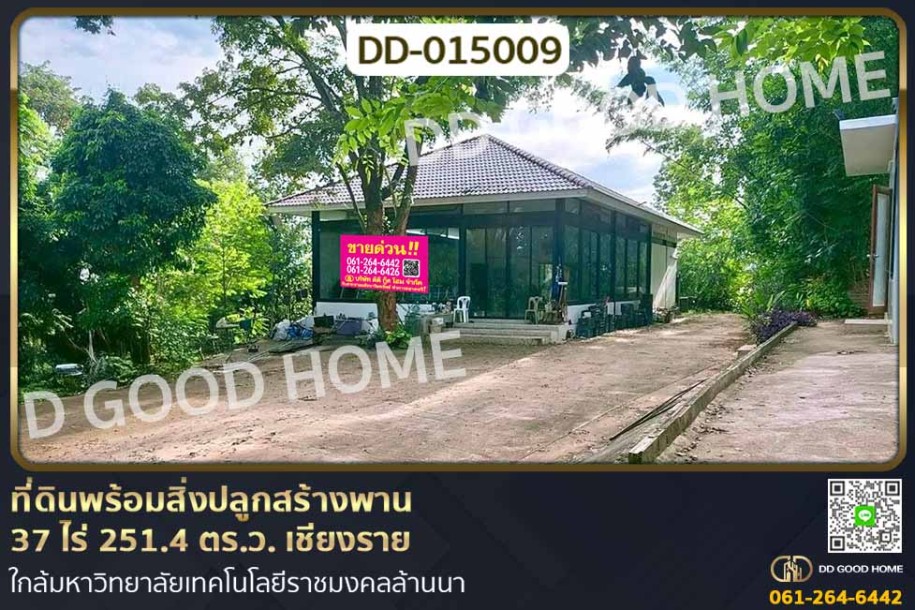 ที่ดินพร้อมสิ่งปลูกสร้างพาน 37 ไร่ 251.4 ตร.ว. เชียงราย ใกล้มหาวิทยาลัยเทคโนโลยีราชมงคลล้านนา-1