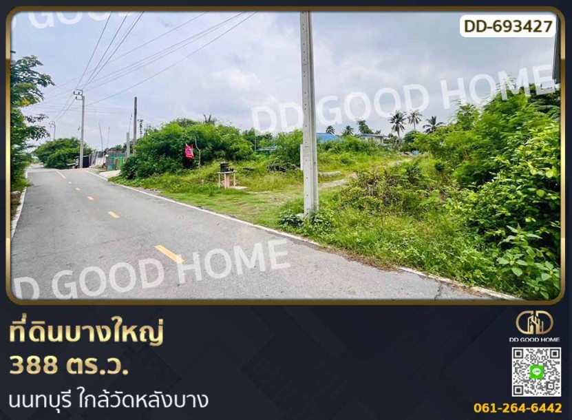 ที่ดินบางใหญ่ 388 ตร.ว. นนทบุรี ใกล้วัดหลังบาง.-1