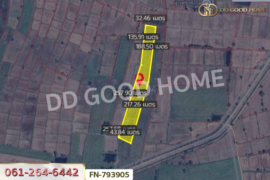 ที่ดินชัยบาดาล 8 ไร่ 390 ตร.ว. ลพบุรี ใกล้โครงการลมนารายณ์ โซนบัวชุม-3
