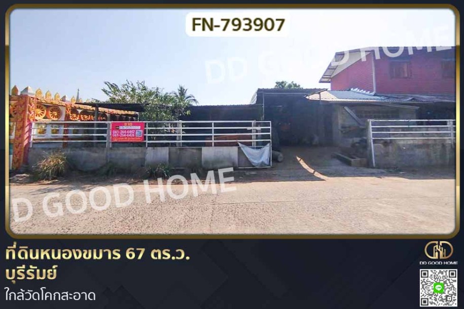 ที่ดินหนองขมาร 67 ตร.ว. บุรีรัมย์ ใกล้วัดโคกสะอาด-1