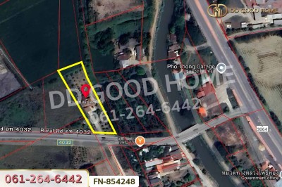 ที่ดินพร้อมบ้านเดี่ยวอ่างแก้ว 2 ไร่ 10 ตร.ว. อ่างทอง ใกล้ ปั๊ม ปตท.โพธิ์ทอง.