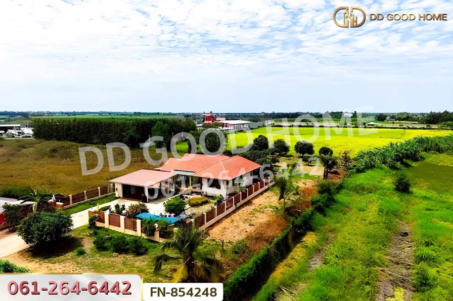 ที่ดินพร้อมบ้านเดี่ยวอ่างแก้ว 2 ไร่ 10 ตร.ว. อ่างทอง ใกล้ ปั๊ม ปตท.โพธิ์ทอง.-3