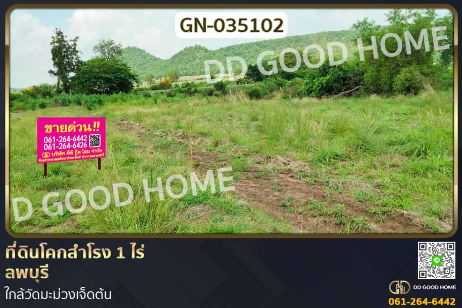 ที่ดินโคกสำโรง 1 ไร่ ลพบุรี ใกล้วัดมะม่วงเจ็ดต้น.-1