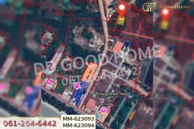 ที่ดินเพ 193.1 ตร.ว. ระยอง ใกล้หาดแม่รำพึง