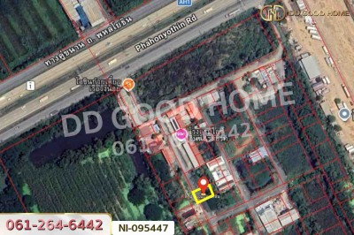 ที่ดินวังน้อย 58 ตร.ว. พระนครศรีอยุธยา ใกล้ตลาดวังน้อยเมืองใหม่