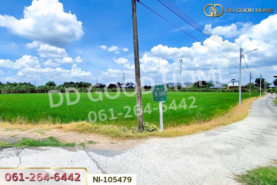 ที่ดินบางคูวัต ติดคลองหนามแดง 1 ไร่ 226.7 ตร.ว. ปทุมธานี ใกล้สำนักงานเทศบาลตำบลบางเดื่อ-4