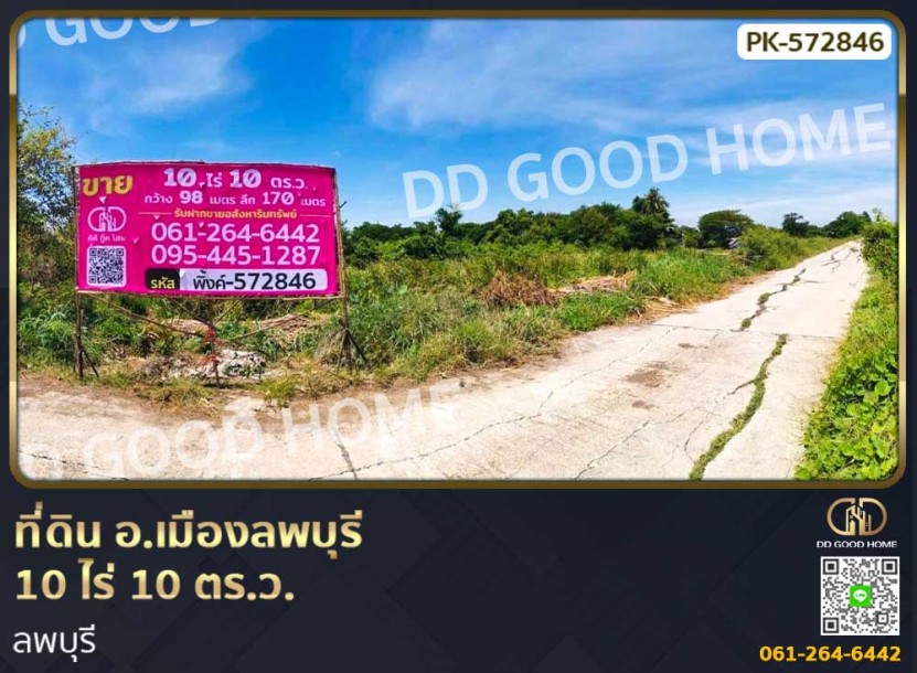 ที่ดิน อ.เมืองลพบุรี 10 ไร่ 10 ตร.ว. ลพบุรี-1