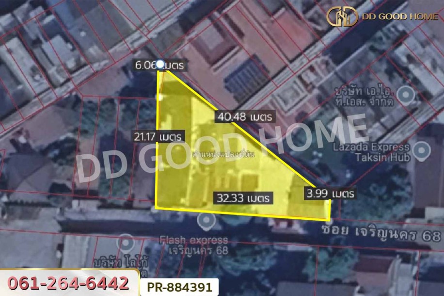 ที่ดินพร้อมสิ่งปลูกสร้าง 125 ตร.ว. ซ.เจริญนคร 68 บางน้ำชล ใกล้ห้างไอคอนสยาม-2