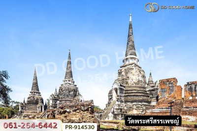 ที่ดินวัดตูม 1 ไร่ 211 ตร.ว. พระนครศรีอยุธยา ใกล้วัดท่าโขลง