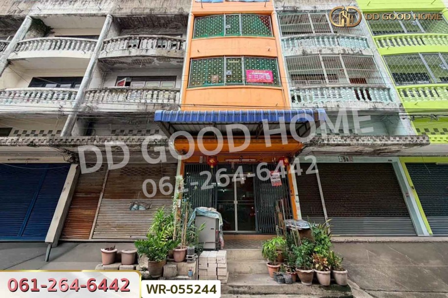 อาคารพาณิชย์ ซ.สีหบุรานุกิจ 4 มีนบุรี ใกล้ MRT สถานีมีนบุรี-2