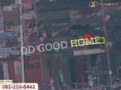 ที่ดินพัฒนานิคม 23 ไร่ 255.3 ตร.ว. ลพบุรี ใกล้วัดราษฎร์มงคล