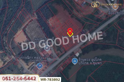 ที่ดินพะโต๊ะ 90 ตร.ว. ชุมพร ใกล้โรงพยาบาลพะโต๊ะ.