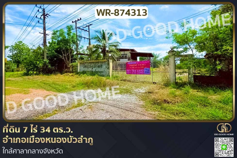 ที่ดิน 7 ไร่ 34 ตร.ว. อำเภอเมืองหนองบัวลำภู ใกล้ศาลากลางจังหวัด-1