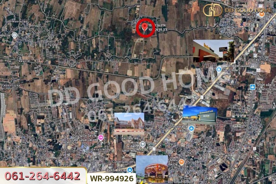ที่ดินจอหอ 3 ไร่ 62.5 ตร.ว. นครราชสีมา ใกล้ เซ็นทรัลโคราช-10