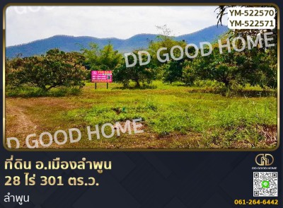 ที่ดิน อ.เมืองลำพูน 28 ไร่ 301 ตร.ว. ลำพูน