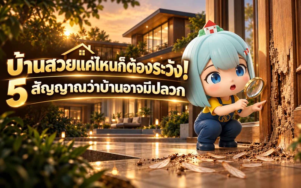 5 สัญญาณเตือนว่าบ้านอาจมีปลวก