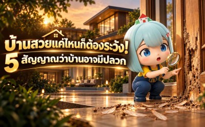 5 สัญญาณเตือนว่าบ้านอาจมีปลวก