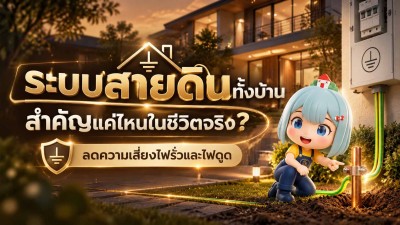 ระบบสายดินทั้งบ้าน สำคัญแค่ไหนในชีวิตจริง?