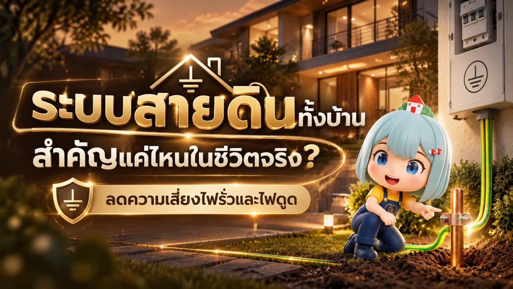 ระบบสายดินทั้งบ้าน สำคัญแค่ไหนในชีวิตจริง?