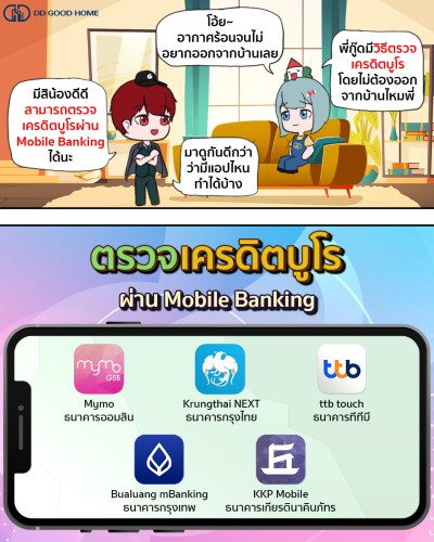 ตรวจเครดิตบูโรผ่าน Mobile Banking