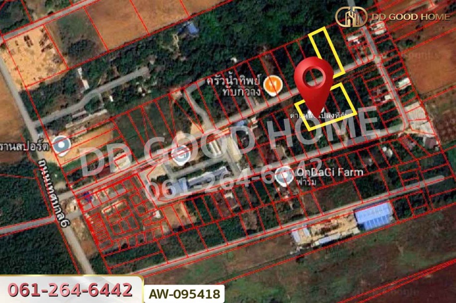 ที่ดินทับกวาง ถ.เทศบาล 6 แก่งคอย 403 ตร.ว. สระบุรี ใกล้โรงเรียนเทศบาลทับกวาง 2-4