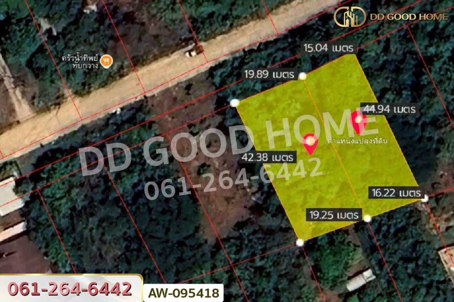 ที่ดินทับกวาง ถ.เทศบาล 6 แก่งคอย 403 ตร.ว. สระบุรี ใกล้โรงเรียนเทศบาลทับกวาง 2-3