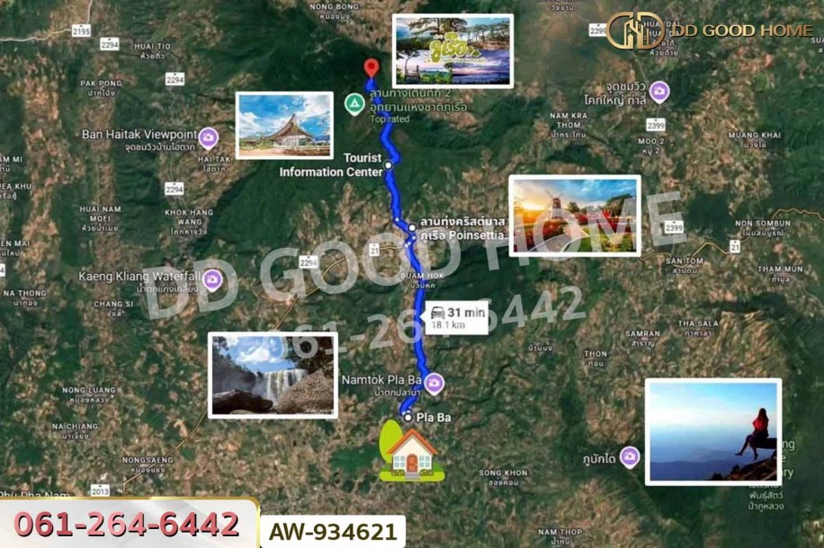 ที่ดินพร้อมบ้านเดี่ยว 1 ไร่ 45.2 ตร.ว. ภูเรือ เลย ใกล้ อบต. ปลาบ่า-2
