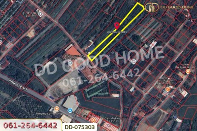 ที่ดินริมปิง 2 ไร่ 116 ตร.ว. ลำพูน ใกล้วัดพระธาตุหริภุญชัย วรมหาวิหาร.