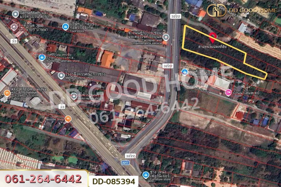 ที่ดินบ้านนา 4 ไร่ 257 ตร.ว. นครนายก ใกล้องค์การบริหารส่วนตำบลบ้านนา-8