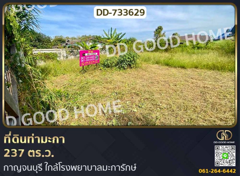 ที่ดินท่ามะกา 237 ตร.ว. กาญจนบุรี ใกล้โรงพยาบาลมะการักษ์-1