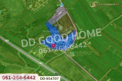 ที่ดินบวกค้าง 382 ตร.ว. สันกำแพง เชียงใหม่ ใกล้โรงพยาบาลสันกำแพง