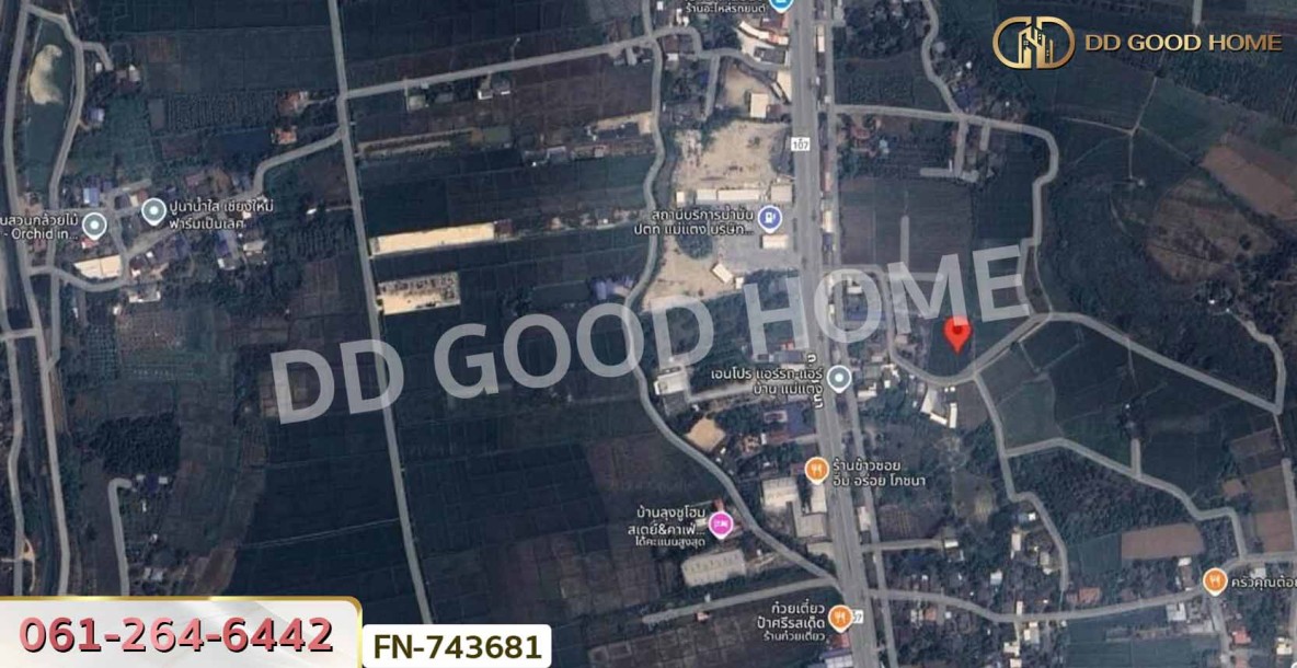 ที่ดินแม่แตง 1 ไร่ 346 ตร.ว. เชียงใหม่ ใกล้เขตเทศบาล-9