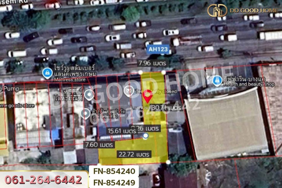 ที่ดินพร้อมสิ่งปลูกสร้างภาษีเจริญ 93.9 ตร.ว. ติดถนนเพชรเกษม ใกล้ รพ.เกษมราษฎร์บางแค-4