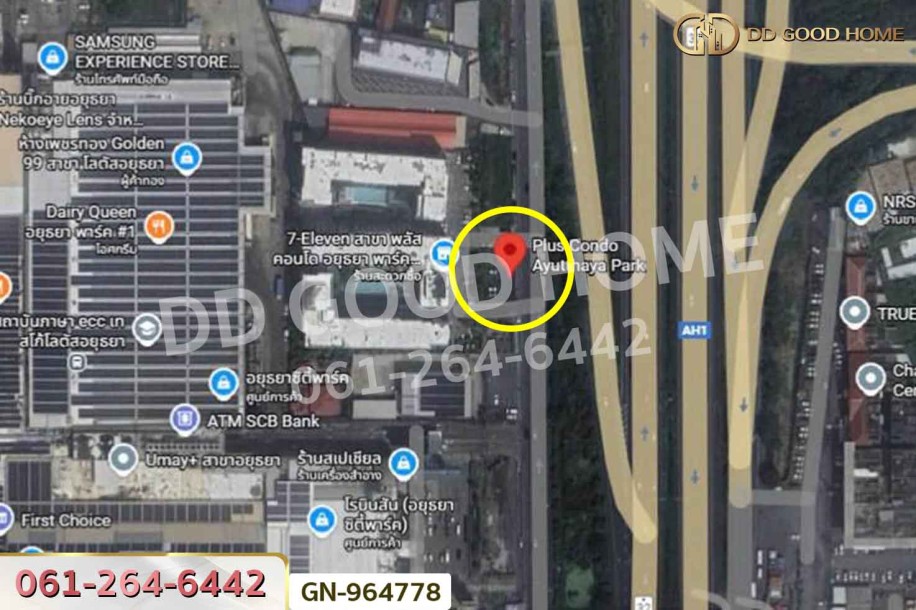 พลัสคอนโด อยุธยา พาร์ค ติด ถ.สายเอเชีย ใกล้อยุธยา ซิตี้พาร์ค-2
