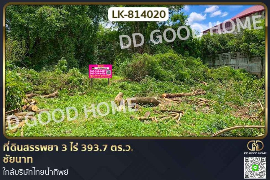 ที่ดินสรรพยา 3 ไร่ 393.7 ตร.ว. ชัยนาท ใกล้บริษัทไทยน้ำทิพย์.-1