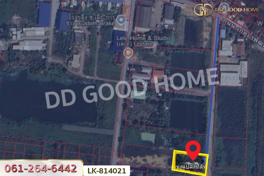 ที่ดินบางบัวทอง 323.6 ตร.ว. นนทบุรี ใกล้โรงเรียนคล้ายสอนศึกษา.-2