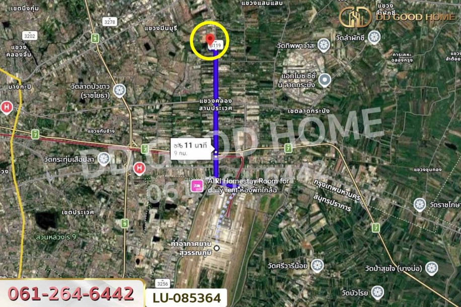 ทาวน์เฮ้าส์ หมู่บ้านกฤษณา ร่มเกล้า ใกล้ท่าอากาศยานสุวรรณภูมิ-9