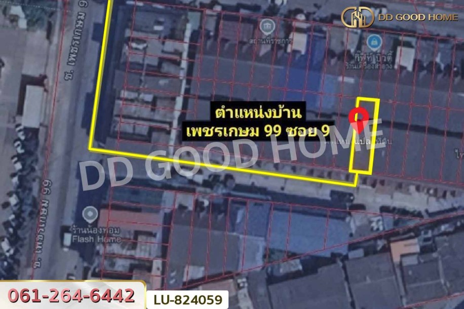 ทาวน์เฮ้าส์ เพชรเกษม 99 ซ. 9 สมุทรสาคร ใกล้ห้างบิ๊กซี อ้อมใหญ่-10