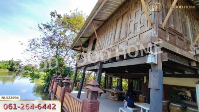 บ้านเดี่ยวพร้อมที่ดิน อ.เมืองปทุมธานี ริมคลองวัดโพธิ์ใต้ จ.ปทุมธานี