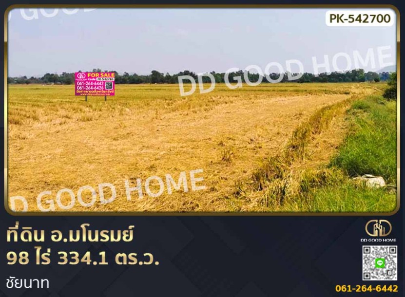 ที่ดิน อ.มโนรมย์ 98 ไร่ 334.1 ตร.ว. ชัยนาท-1