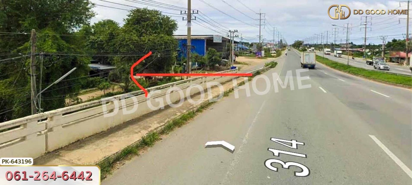 ที่ดินบ้านโพธ์ 1 ไร่ 125 ตร.ว. ฉะเชิงเทรา ใกล้วิทยาลัยเทคนิคจุฬาภรณ์-3