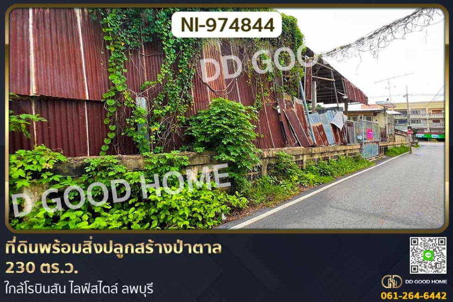 ที่ดินพร้อมสิ่งปลูกสร้างป่าตาล 230 ตร.ว. ใกล้โรบินสัน ไลฟ์สไตล์ ลพบุรี-1