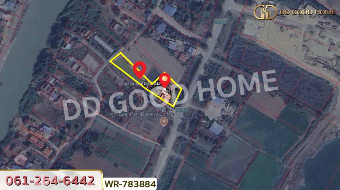 ที่ดินพร้อมบ้านทรงไทย บางบาล 1 ไร่ 326 ตร.ว. พระนครศรีอยุธยา ใกล้วัดบางนมโค (หลวงพ่อปาน)-2